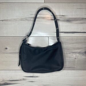 Y2K Black Utility Shoulder Bag